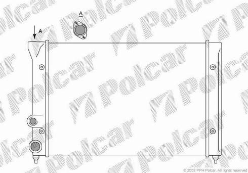 Polcar 953408-9 - Radiators, Motora dzesēšanas sistēma autodraugiem.lv