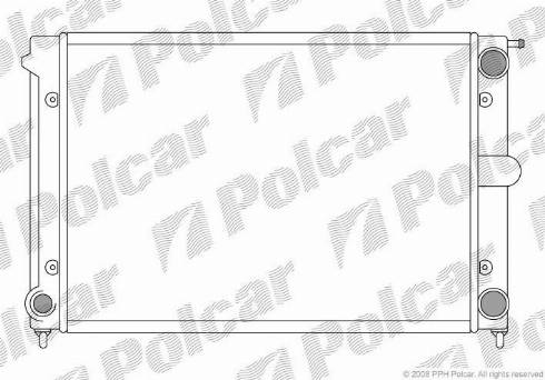 Polcar 953408-0 - Radiators, Motora dzesēšanas sistēma autodraugiem.lv
