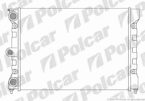 Polcar 953408-1 - Radiators, Motora dzesēšanas sistēma autodraugiem.lv