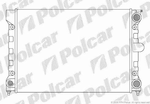 Polcar 953408-2 - Radiators, Motora dzesēšanas sistēma autodraugiem.lv