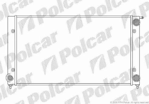 Polcar 953408A4 - Radiators, Motora dzesēšanas sistēma autodraugiem.lv