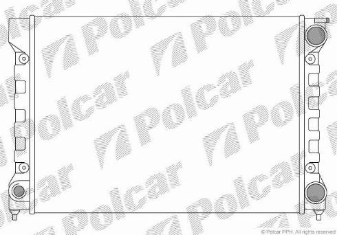 Polcar 953408A2 - Radiators, Motora dzesēšanas sistēma autodraugiem.lv
