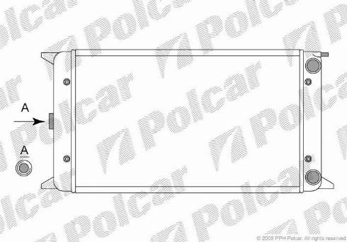 Polcar 953108-7 - Radiators, Motora dzesēšanas sistēma autodraugiem.lv