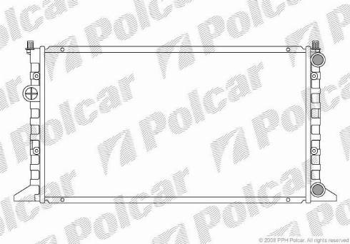 Polcar 953808-9 - Radiators, Motora dzesēšanas sistēma autodraugiem.lv