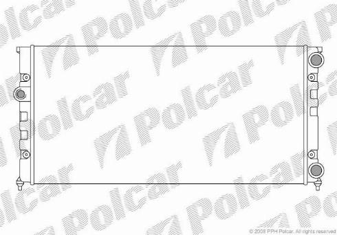 Polcar 953808-4 - Radiators, Motora dzesēšanas sistēma autodraugiem.lv
