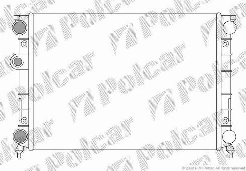 Polcar 9538081X - Radiators, Motora dzesēšanas sistēma autodraugiem.lv
