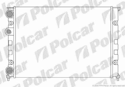 Polcar 953808-1 - Radiators, Motora dzesēšanas sistēma autodraugiem.lv