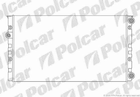 Polcar 953808-8 - Radiators, Motora dzesēšanas sistēma autodraugiem.lv