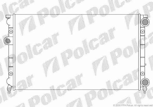 Polcar 9538082X - Radiators, Motora dzesēšanas sistēma autodraugiem.lv