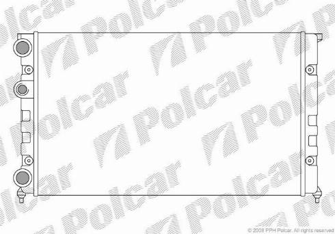 Polcar 953808-7 - Radiators, Motora dzesēšanas sistēma autodraugiem.lv