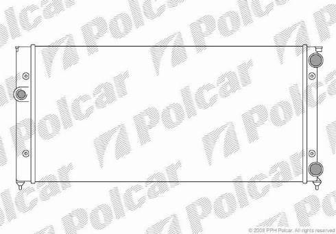 Polcar 953808A4 - Radiators, Motora dzesēšanas sistēma autodraugiem.lv