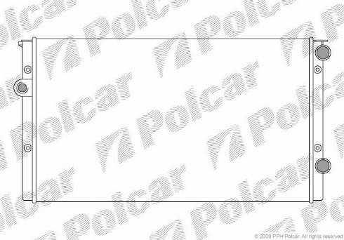 Polcar 953808A5 - Radiators, Motora dzesēšanas sistēma autodraugiem.lv