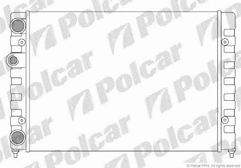 Polcar 953808A1 - Radiators, Motora dzesēšanas sistēma autodraugiem.lv