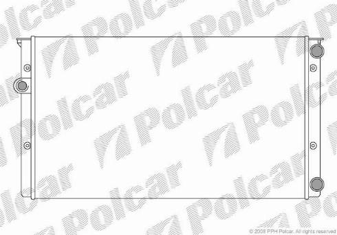 Polcar 953808A8 - Radiators, Motora dzesēšanas sistēma autodraugiem.lv