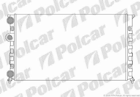 Polcar 953808A7 - Radiators, Motora dzesēšanas sistēma autodraugiem.lv