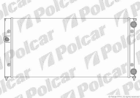 Polcar 953808B4 - Radiators, Motora dzesēšanas sistēma autodraugiem.lv