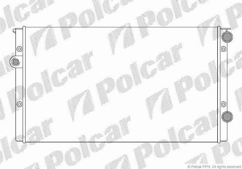 Polcar 953808B5 - Radiators, Motora dzesēšanas sistēma autodraugiem.lv