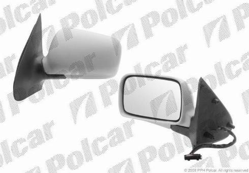 Polcar 9524516M - Ārējais atpakaļskata spogulis autodraugiem.lv