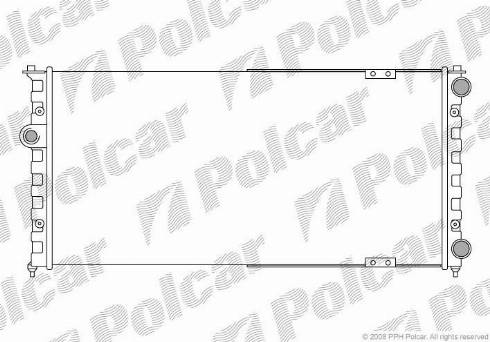 Polcar 952408-6 - Radiators, Motora dzesēšanas sistēma autodraugiem.lv