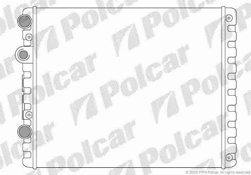 Polcar 9524081X - Radiators, Motora dzesēšanas sistēma autodraugiem.lv