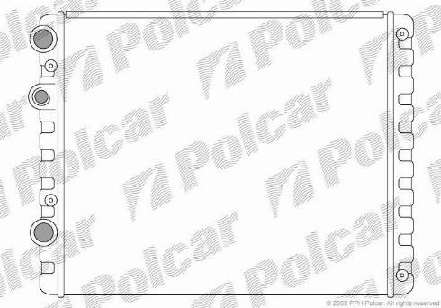 Polcar 952408-1 - Radiators, Motora dzesēšanas sistēma autodraugiem.lv