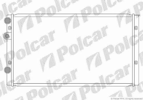 Polcar 9524083X - Radiators, Motora dzesēšanas sistēma autodraugiem.lv