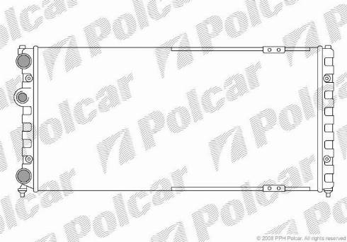 Polcar 952408-7 - Radiators, Motora dzesēšanas sistēma autodraugiem.lv