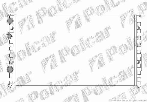 Polcar 952408A4 - Radiators, Motora dzesēšanas sistēma autodraugiem.lv