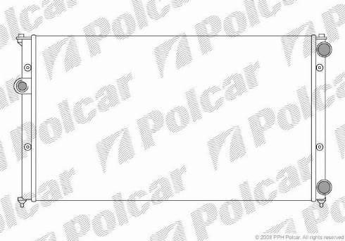 Polcar 952408A5 - Radiators, Motora dzesēšanas sistēma autodraugiem.lv