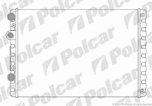 Polcar 952408A2 - Radiators, Motora dzesēšanas sistēma autodraugiem.lv