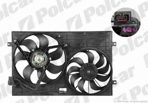 Polcar 952523W5-Q - Ventilators, Motora dzesēšanas sistēma autodraugiem.lv