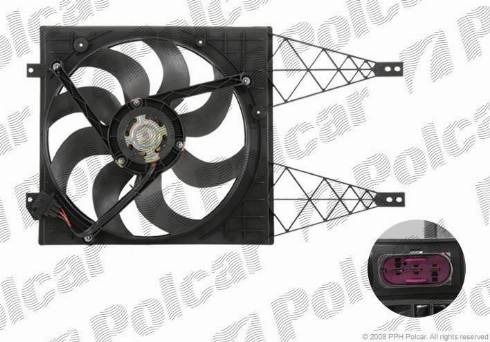 Polcar 952523W1 - Ventilators, Motora dzesēšanas sistēma autodraugiem.lv