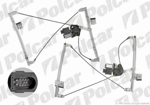 Polcar 9525PSE6 - Stikla pacelšanas mehānisms autodraugiem.lv