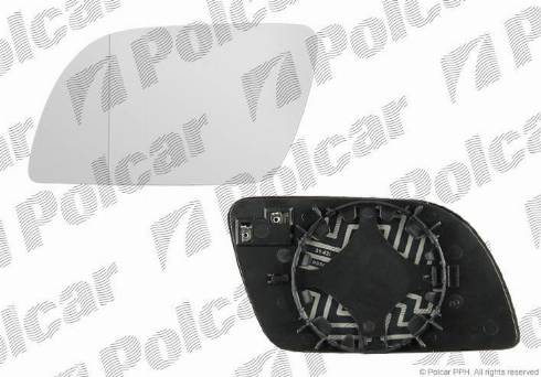 Polcar 9526544M - Spoguļstikls, Ārējais atpakaļskata spogulis autodraugiem.lv