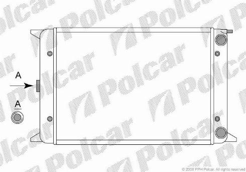 Polcar 952108-1 - Radiators, Motora dzesēšanas sistēma autodraugiem.lv