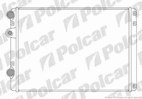 Polcar 9528081X - Radiators, Motora dzesēšanas sistēma autodraugiem.lv