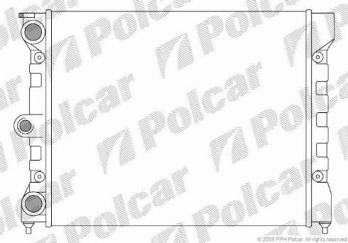Polcar 952208-2 - Radiators, Motora dzesēšanas sistēma autodraugiem.lv