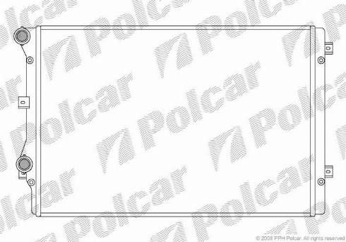 Polcar 957508-1 - Radiators, Motora dzesēšanas sistēma autodraugiem.lv