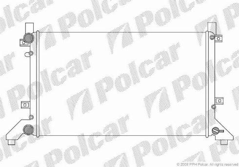 Polcar 9571081X - Radiators, Motora dzesēšanas sistēma autodraugiem.lv