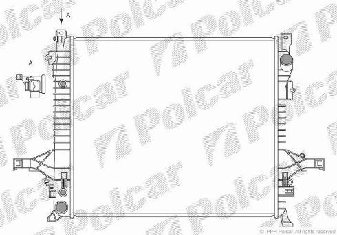 Polcar 909008-1 - Radiators, Motora dzesēšanas sistēma autodraugiem.lv
