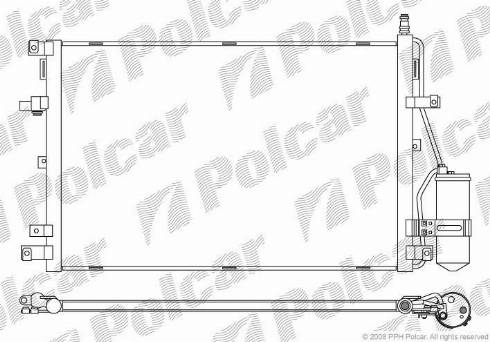 Polcar 9090K8C1 - Kondensators, Gaisa kond. sistēma autodraugiem.lv