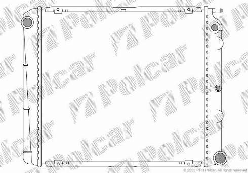Polcar 900208-4 - Radiators, Motora dzesēšanas sistēma autodraugiem.lv