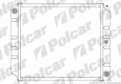 Polcar 900208-2 - Radiators, Motora dzesēšanas sistēma autodraugiem.lv
