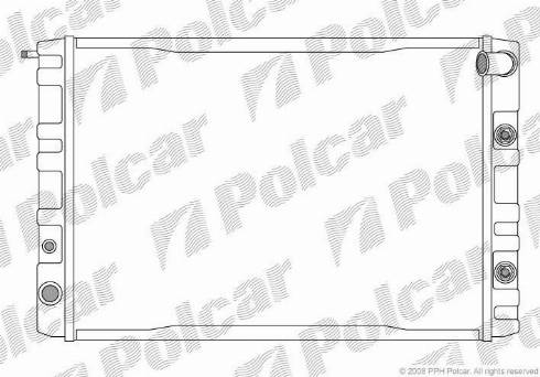 Polcar 900208-7 - Radiators, Motora dzesēšanas sistēma autodraugiem.lv