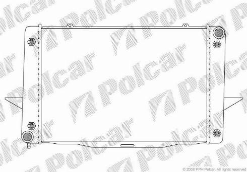 Polcar 908508-4 - Radiators, Motora dzesēšanas sistēma autodraugiem.lv