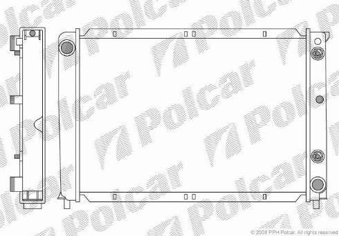 Polcar 903108-5 - Radiators, Motora dzesēšanas sistēma autodraugiem.lv