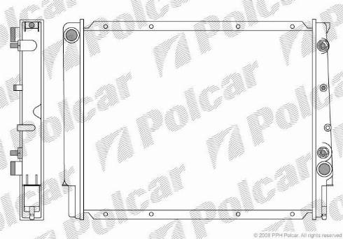 Polcar 903208-4 - Radiators, Motora dzesēšanas sistēma autodraugiem.lv