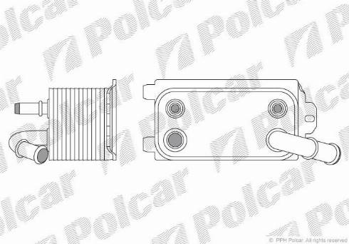 Polcar 9071L81X - Eļļas radiators, Motoreļļa autodraugiem.lv