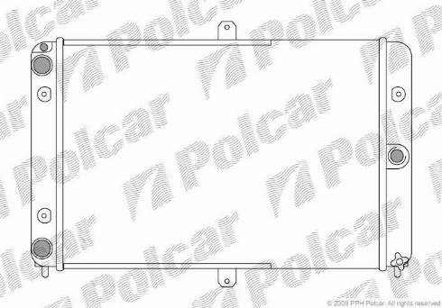 Polcar 440108-1 - Radiators, Motora dzesēšanas sistēma autodraugiem.lv