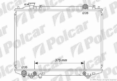 Polcar 4599084K - Radiators, Motora dzesēšanas sistēma autodraugiem.lv